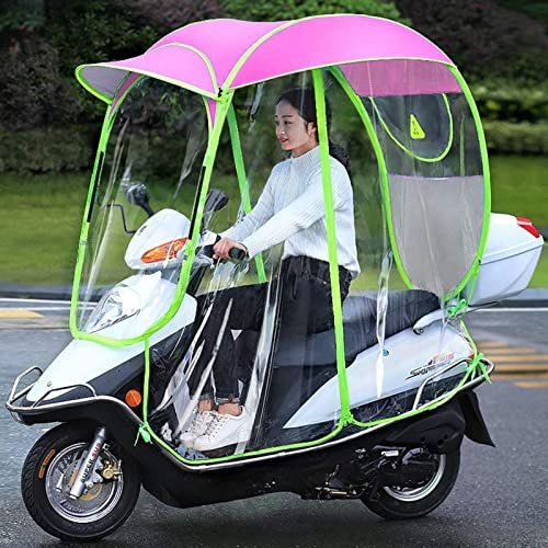 Motorradschirm Mobilität Sonnenschutz & Regenschutz Wasserdicht - Faltbarer Baldachin für vollständig geschlossenen Motorroller, universelles Design mit wasserdichtem Schutz