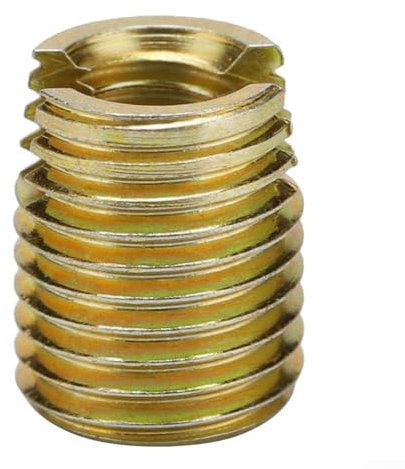 Thread Reducer Set Internal and External Thread Nut Screw Hardened Heat Treatment + Yellow Galvanized 10pcs (M6*1-M10*1.5-L14mm)