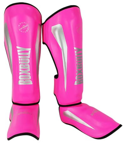 Serenitison Schienbeinschoner Kickboxen,Kickboxen SchienbeinschüTzer,Schienbeinschoner Kickboxen,Leder Schienbeinschützer Thaiboxen Kampfsport Muay Thai Spannschützer,Gepolstert,Stoßdämpfung
