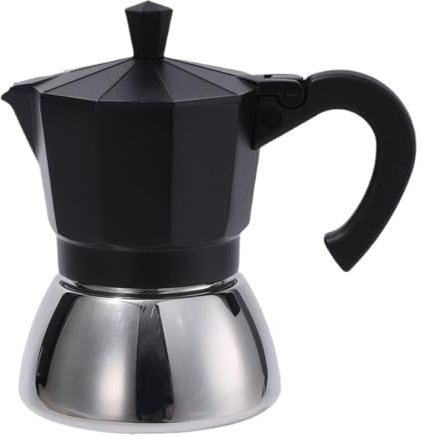 Caffettiera contemporanea – caffettiera a percolatore da 150 ml | Macchina da caffè a goccia in metallo | per caffè espresso e caffè classico in acciaio inox, per uomini e donne
