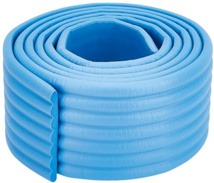 OLYCRAFT Coussinets D'Échelle Bleus 2 m pour Lit Superposé Bande Collision 80mm Large Rembourrage Auto Adhésif Protections d'angle avec Adhésif Marches D'Escalier et Meubles