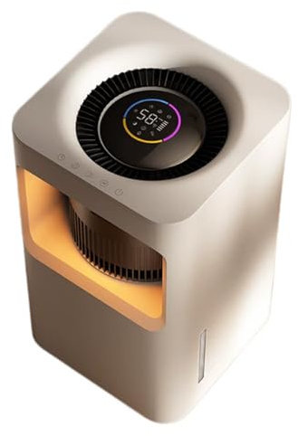 Vituord Humidificador para Dormitorio, Silencioso De 8 L para Habitaciones Grandes, con Control Remoto, Llenado Superior, 6 Velocidades, Capacidad De Humidificación De 450 Ml/h