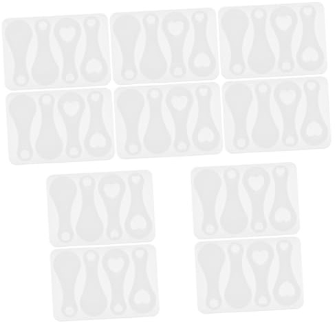 HOODANCOS 5 Ensembles Moule À Jeton De Panier D'achat Moules Chariots avec Moule À Jeton De Chariot Moule À Jetons De Chariot Moule À Jeton De Caddie Gel De Silice Transparent 2 Pièces * 5