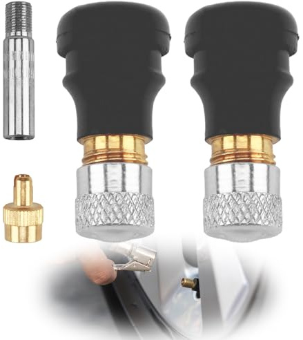 QYHON Tubeless Ventil Set für Xiaomi 5 Max Ninebot G30D E Scooter | Ventil inkl. Verlängerung für Xiaomi E Scooter 5 Max, Segway Ninebot, Ninebot E Scooter, e roller ninebot, e scooter xiaomi