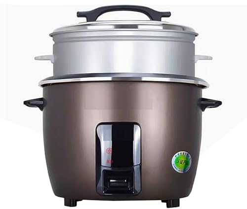 Cuociriso con vaporiera (4/5/6L) Home Vecchio Stile Automatico Isolamento Termico Interno Antiaderente per 2-9 Persone 220-240V (6L)