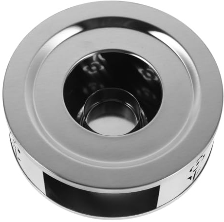 WATIIFUFU Stainless Steel Tea Warmer Base with Efficient Heating and User-friendly Operation Flowershaped Design for Indoor and Outdoor Use for Coffee Tea Kettle