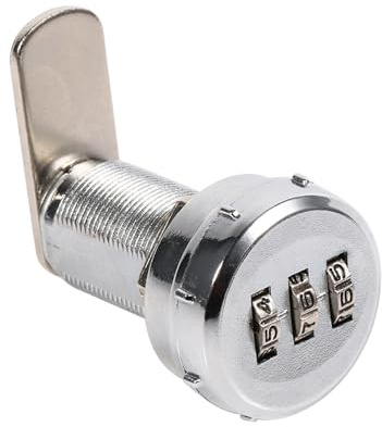 ERYUE Resistente Serratura a Combinazione in Acciaio Inossidabile Color argento. Comoda Serratura con Codice di Sicurezza con Password per Armadi e Cassetti in Legno (Armadio in legno spesso 17~23 mm)