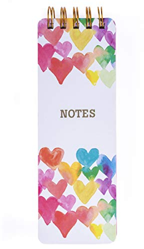 Graphique Reporter Notepad, Love in Color – Portable Notebook Embellished in Gold Foil, 150 Lined Sheets, 3 x 8.75 – Perfect for Note Taking, List Making and Much More, WLP188