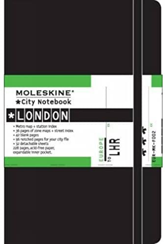 Moleskine City Notebook London, Pocket, Hardcover, schwarz