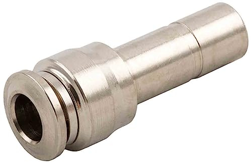 RS PRO Steckfitting, Rohr-zu-Rohr, Messing vernickelt, 20bar, Packung a 10 Stück