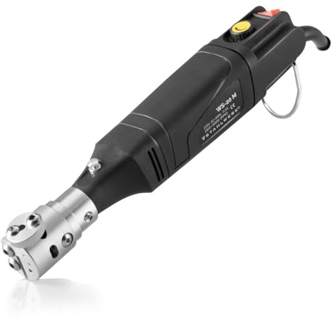 STAHLWERK Wolframschleifgerät (WS-20 M) mit 125 W für Elektroden 1,6–3,2 mm | Handlicher Wolframschleifer mit stufenlos regulierbarer Drehzahl 2.000–20.000 U/min und 25 mm Diamantschleifscheibe
