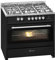 Gurari Cuisinière à gaz électrique, 90 cm, Range Coocker, 121 L, plaque de cuisson à gaz, 4,0 kW WOK, four électrique, 8 fonctions, gaz naturel, gaz propane