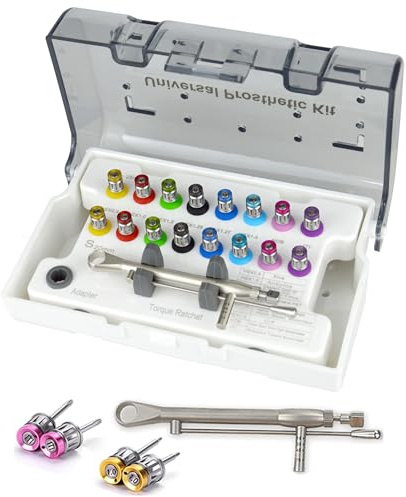 OXFUZZ Implant Dentaire clé dynamométrique Tournevis Kit prothétique 10-70NCM Pilotes à cliquet Outils de réparation d'implant Dentaire