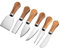 Guojanfon 6 Piece Cheese Knives Set with Wooden Handle, Mini Steel Stainless Cheese Knife Set for Charcuterie anCheese Spread, Perfect for Cheese Slicer and Butter Cutter