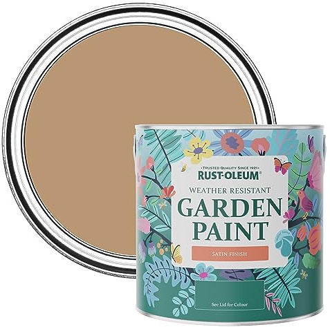 Rust-Oleum Orange Mould-Resistant Garden Paint In Satin Finish - Fired Clay 2.5L