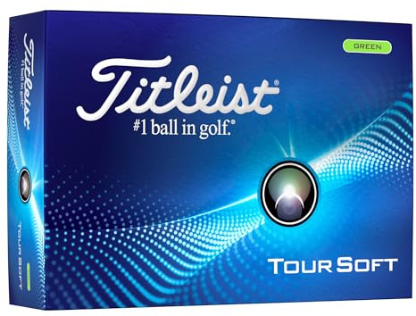 Titleist Tour Soft - Pelota de Golf, Color Verde