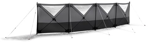 Maypole Leisure 4 Panel Pop-Up Windbreak, PVC Windows, Easy to Pitch Fibreglass Frame