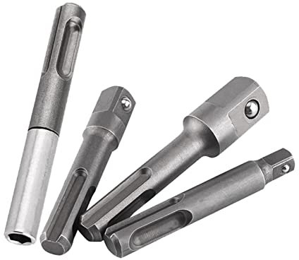 HWGING 1 8 to 1 4 adapter hex 10×7×2 plus shank to 1 4 hex socket adaptor and 1 4 3 8 1 2 drill bit extension connector powerbuilt spline socket set