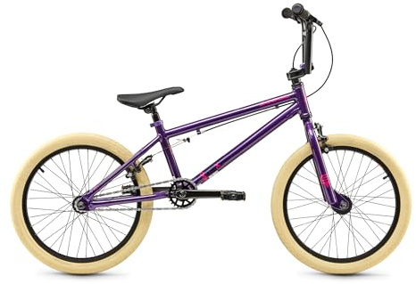 S’COOL® BMX Fahrrad 20 Zoll – Freestyle Bike mit Aluminiumrahmen - V-Brake - Stuntbike für Anfänger & Fortgeschrittene