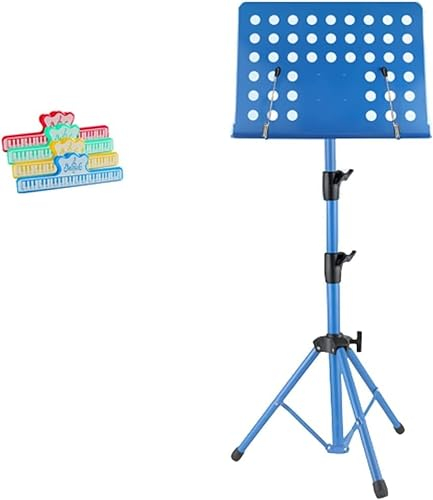 Soporte de música Soporte de partituras de doble uso Soporte de escritorio for libros con bolsa de transporte portátil Carpeta de partituras Soporte for proyector con clip Soporte for libros y tableta