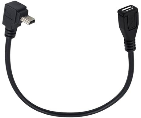 innov8 USB 2.0 Mini B 5-Pin Male to Micro USB Female Extension Cable | Up Angle
