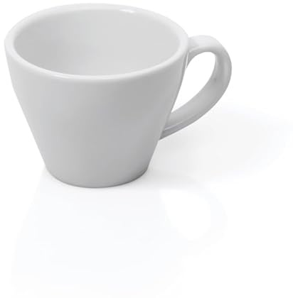 Lot de 6 tasses à expresso doppio Italia - 180 ml - Blanc - Porcelaine - Double expresso