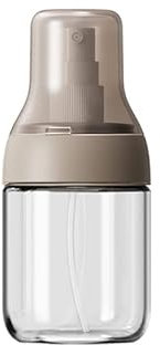 Pulverizador de aceite, pulverizador de aceite, atomización de cocina, freidora de aire, dispensador doméstico, olla de vidrio, aceite de oliva, vinagre comestible, pulverizador, botella simple(Brown,