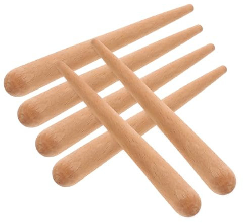 JOINPAYA 6 Stück Fischfroschschaber Trommelstöcke Geformt Tragbar Erwachsene Hickory Professional Musical Klangfrosch Musikinstrument Drumsticks Rhythmusstöcke Im Klassenzimmer Holz
