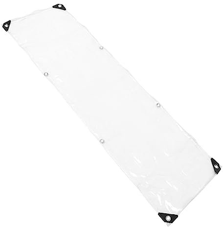 HEMOTON Durchsichtige Plane Aus Transparente Campingplane Als Regenschutz Und Sonnenschutz Und Wiederverwendbar Für Outdoor-aktivitäten Und Garteneinsatz