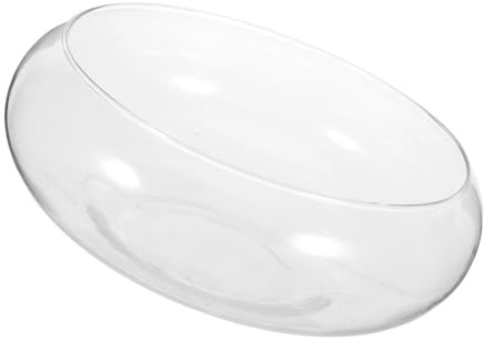 EPIGEIST Maceta De Vidrio Transparente para Suculentas y Plantas Hidropónicas Diseño Pequeño y Elegante Pecera Multifuncional para Decoración De Hogar Oficina y Balcón Recipiente Claro para