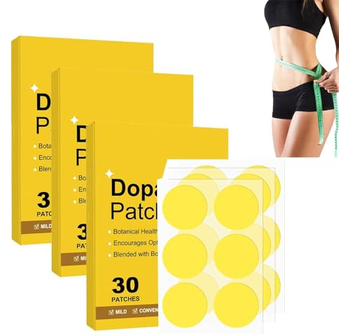 Lot de 3 patchs de perte de poids pour brûler les graisses corporelles - Patchs pour la perte de poids - Patchs de gestion du poids pour homme et femme