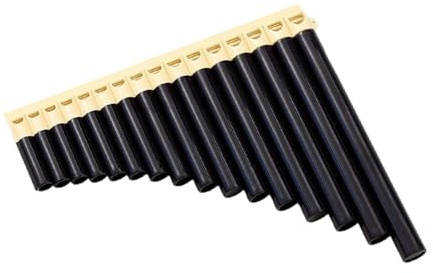 Panflöte Für Erwachsene Bunte Bambus Pan Flöte Instrument 16 18 Rohr C Schlüssel Gerade Oder Gebogene(16 beige brown)