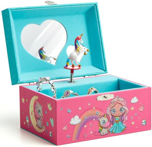 Lark & Loop Musical Jewelry Box for Kids - Unicorn Gifts