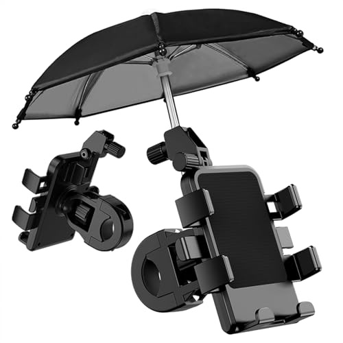 XFJQZM Bike Phone Holder, Motorcycle Mount Motorcycle Phone Holder, Handlebar Cell Phone Clamp, Scooter Phone Clip for iPhone Air 17 Pro Max, 16 15 Pro Max Plus, S20, More 4.7 to 6.8 Smartphones