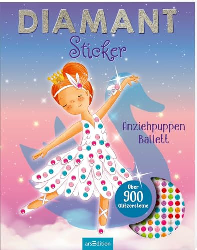 Diamantsticker Anziehpuppen - Ballett: Über 900 Glitzersteine
