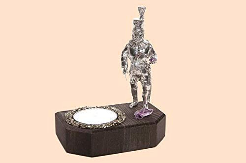 Minibergwerk Schneeberger Obersteiger sobre Base Con Luz Al.xan.xpr.: Aprox. 2,5x 9,5x 6cm Nuevo Figuras de Estaño Mineral Desmontaje