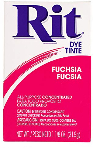 All Purpose Concentrated Rit Dye Powder Single Pack for Clothing, Décor, and Crafts – Fuchsia