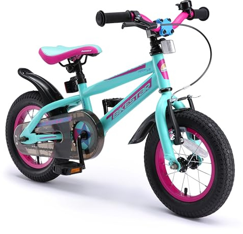 BIKESTAR Kinderfahrrad 12 Zoll für Mädchen und Jungen ab 3-4 Jahre | 12er Kinderrad Mountainbike | Fahrrad für Kinder | Risikofrei Testen