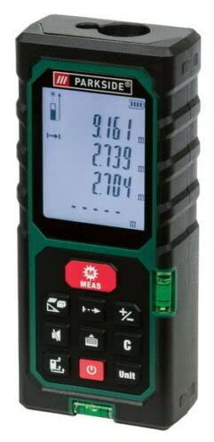 PARKSIDE Laser-Entfernungsmesser »PLEM 50 C3«, 50 m, Schwarz, ca. 120 x 48 x 27 mm