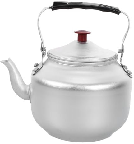 Kichvoe Tetera MetáLica Con Filtro De Té Hervidor De Agua Para Camping AleacióN De Aluminio DiseñO Compacto Y Eficiente Ideal Para Preparar Té Y Café