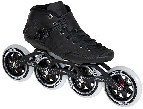 Powerslide Puls 125 Schwarz Inline Skates for Männer and Frauen, 125mm/85A Wheels, ABEC 9 Chromstahl Bearings, Art. nr.: 904523