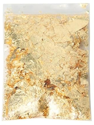 SOREZE 2 g Goldfolien-Dekoration, Nachahmung von Goldflocken, Blattsilber, Nagel, Roségold, Vergoldung, DIY-Kunsthandwerk, Dekor