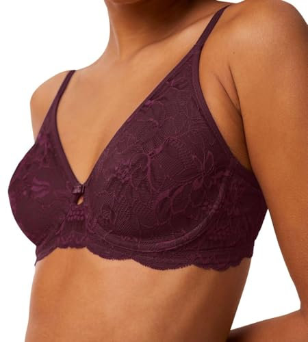 Triumph Women's Amourette Charm T W02 Bra, Deep Burgundy, 34B