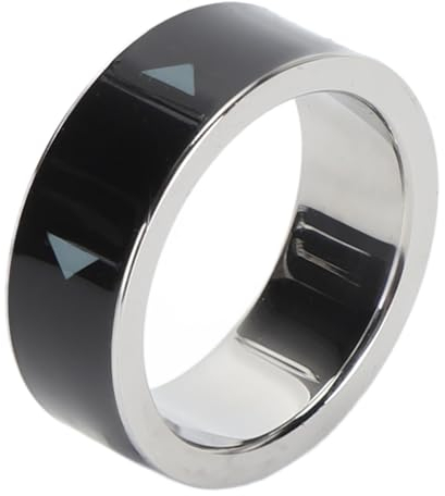 Vikye Anello di Scorrimento Remoto Intelligente, Anello Girapagina per Foto Impermeabile con un Anello di Scorrimento di Ricarica Magnetica Bluetooth (Misura 22, diametro interno
