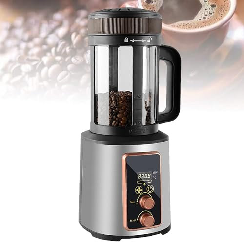 Tostatrice Professionale per Chicchi di caffè, tostatrice per caffè ad Aria Calda, con Blocco di Sicurezza, Temperatura Regolabile 150-240 ℃, Chicchi di caffè arrostiti da 100-400 g, per Bar, Negozi