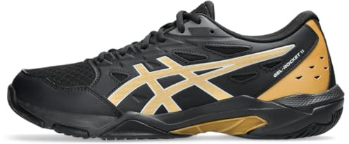 ASICS Men's Gel-Rocket 11 Indoor Sport Shoes, 12, Black/Piedmont Grey