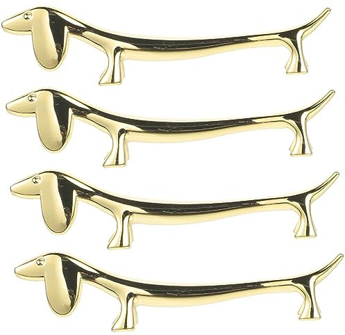 CIYODO 4pièces Porte-Baguettes Forme De Chien Repose-Baguettes Métal Et Acier Inoxydable Accessoire De Cuisine pour Stabiliser Baguettes Ou Ustensiles