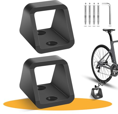Wandanker Fahrrad aus 5 mm Dickem Stahl, Diebstahlsicherungen für Fahrräder | Fahrrad Diebstahlschutz mit Wandhalterung*2 Mit 4 Sätzen von 304 Edelstahlschrauben, Stabiler Wandanker & Bodenanker