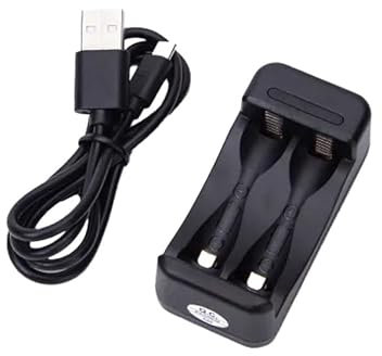 Caricabatterie rapido compatibile con batterie AA/AAA, colore nero, ideale per ricaricare le batterie in modo efficiente e prolungarne la durata.
