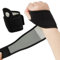 EUZUXU 2 Pezzi Fascia da Polso, Supporto Polso, per Tendinite, Protezione per il Polso per Sport di Forza-Nero